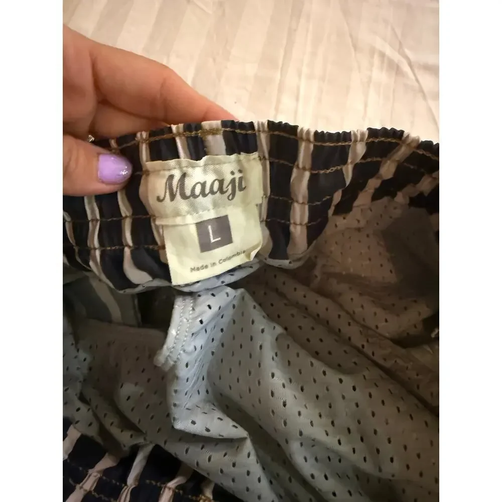 Maaji Men's Reversible Printed Mid Length Swimsuit Trunks 6